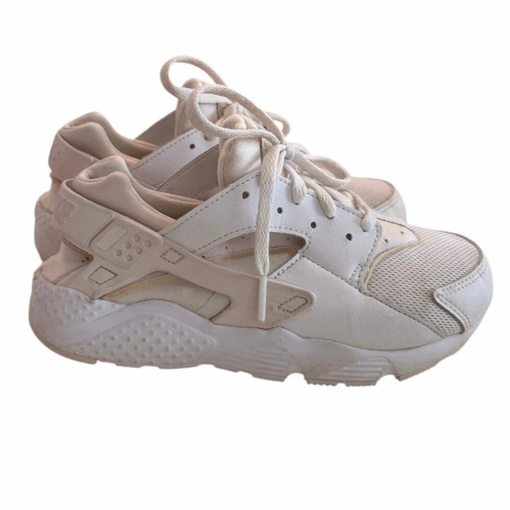 Nike Air Huarache Run GS "Triple White" Running Shoes – Youth Size 2Y